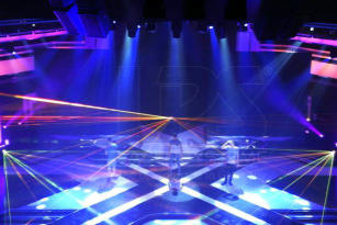 Laser shows at X-Factor in South Africa