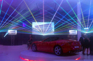 Laser show for Ferrari, South Africa