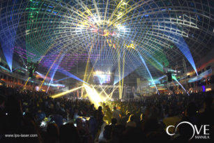 Laser show, Miss Universe Celebration, Cove Manila, Okada Hotel and Casino, Manila, Philippines