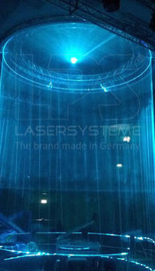 Laser show effects on the largest theatre stage of the world - Friedrichstadt-Palast, Berlin, Germany