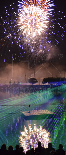 Outdoor laser show in Switzerland Outdoor Lasershow in der Schweiz