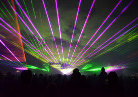 Outdoor laser show for Landesgartenschau Outdoor Lasershow zur Landesgartenschau