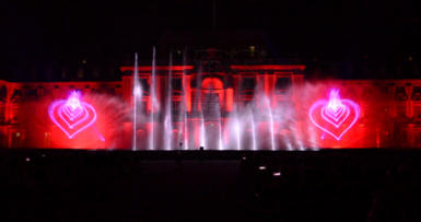 Laser and water shows - an impressive combination