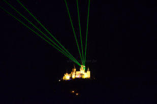 Outdoor / Openair laser shows for the night of shooting stars, Burg Hohenzollern, Hechingen
