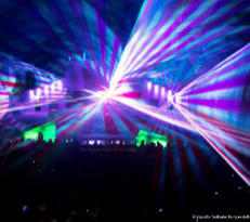 Laser shows and graphics since 2003, Skiing area Serfaus, Austria