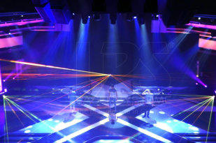 Laser shows at X-Factor in South Africa