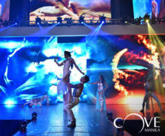 Laser shows for Miss Universe 2017 celebration in Cove Manila, Okada, Philippines