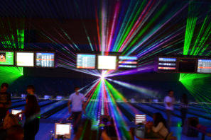 Laser show systems in Bowling centers