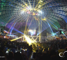 Laser show, Miss Universe Celebration, Cove Manila, Okada Hotel and Casino, Manila, Philippines