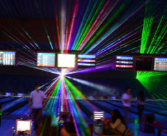 Laser show systems in Bowling centers