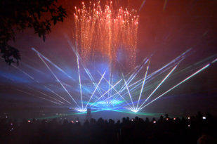 Laser show for Gartenschau Bad Herrenalb