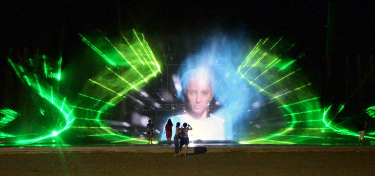 Laser shows water fountains