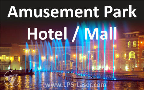 laser show amusement park, hotel, mall