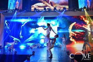 Laser shows for Miss Universe 2017 celebration in Cove Manila, Okada, Philippines