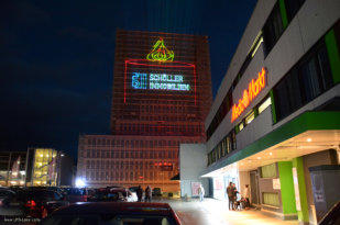 Laser graphics for Schoeller Immobilien Reutlingen