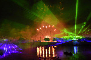 Outdoor / Openair laser shows for Seenachtsfest in Rapperswil-Jona, Switzerland